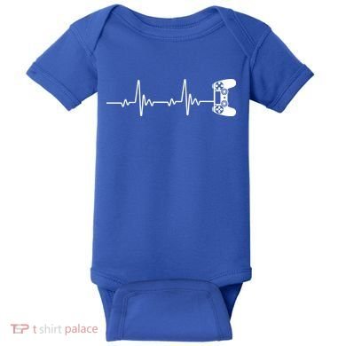 Gamer Controller Heartbeat Pules Baby Bodysuit