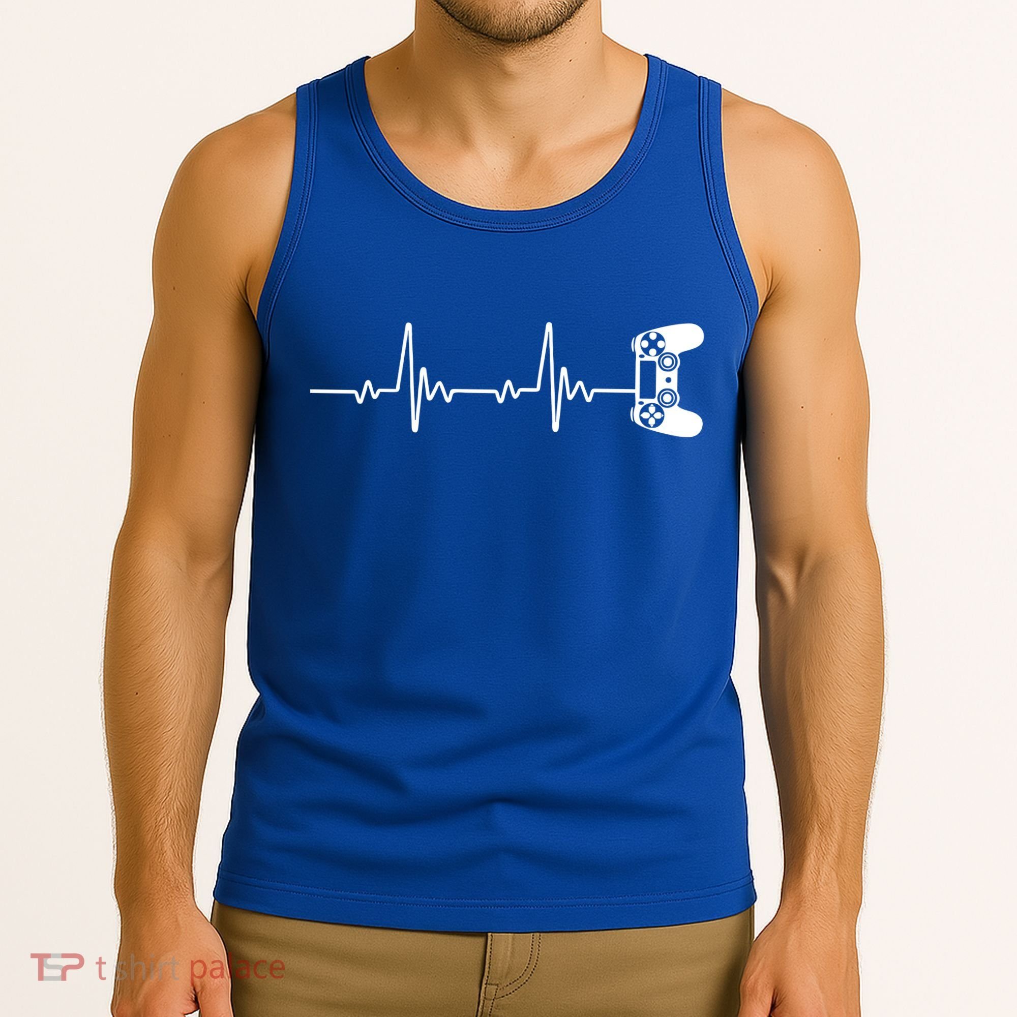 Gamer Controller Heartbeat Pules Tank Top