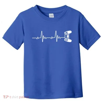 Gamer Controller Heartbeat Pules Toddler T-Shirt