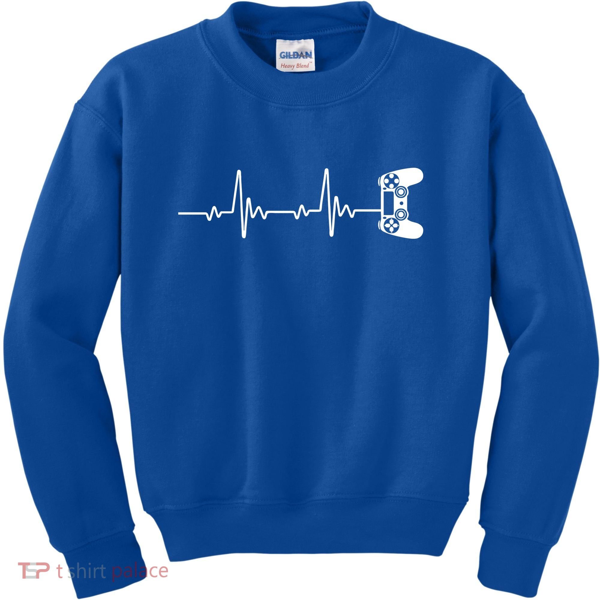 Gamer Controller Heartbeat Pules Kids Sweatshirt