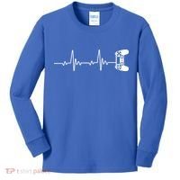 Gamer Controller Heartbeat Pules Kids Long Sleeve Shirt thumb 0