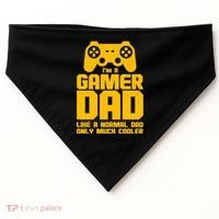Gamer Dad Like A Normal Dad But Much Cooler USA-Made Doggie Bandana thumb 0