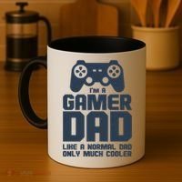 Gamer Dad Like A Normal Dad But Much Cooler Coffee Mug thumb 4