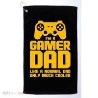 Gamer Dad Like A Normal Dad But Much Cooler Golf Towel thumb 0