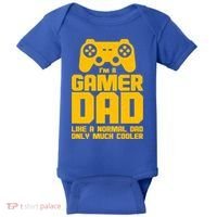 Gamer Dad Like A Normal Dad But Much Cooler Baby Bodysuit thumb 0