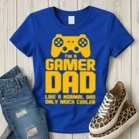 Gamer Dad Like A Normal Dad But Much Cooler Women's T-Shirt thumb 3
