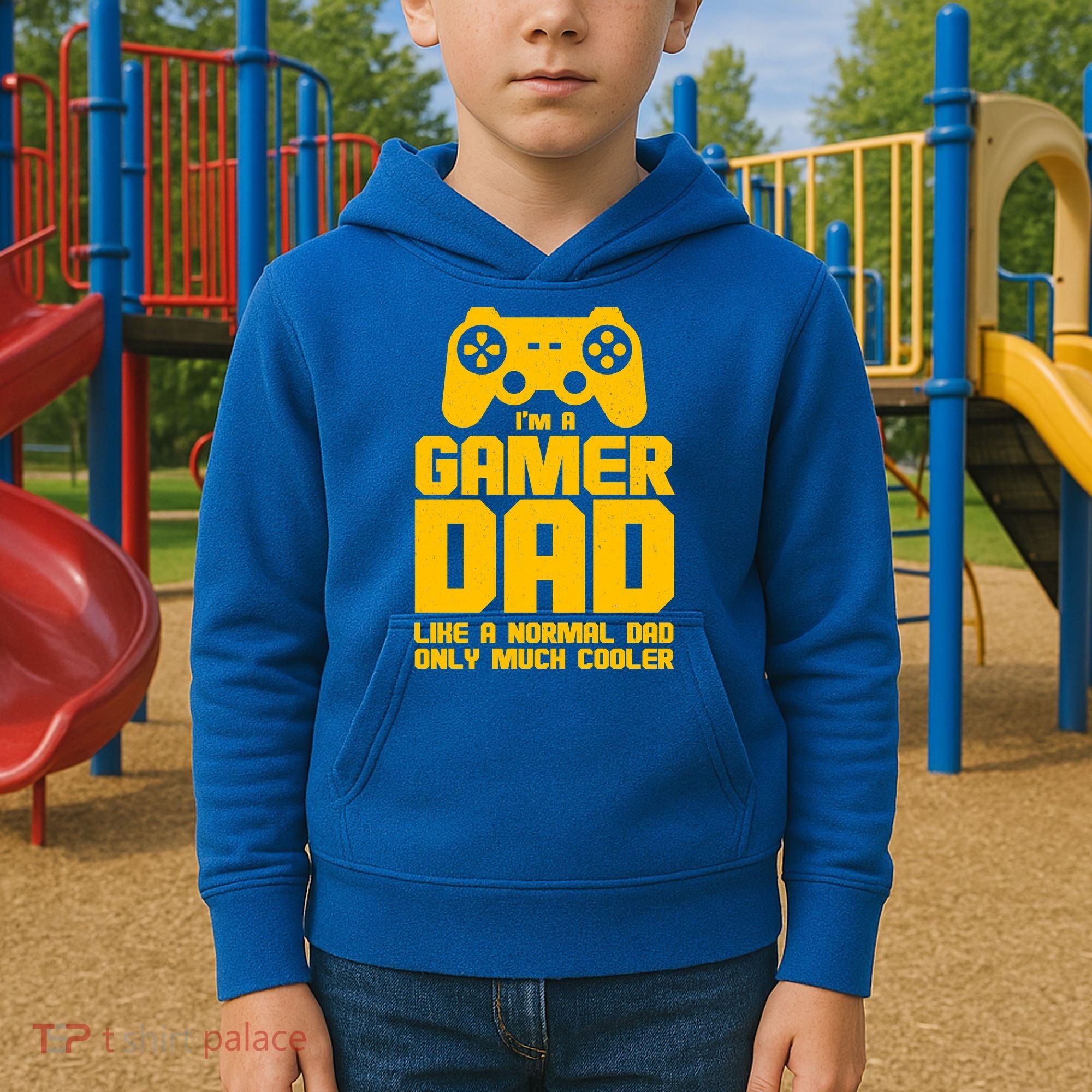 Gamer Dad Like A Normal Dad But Much Cooler Kids Hoodie
