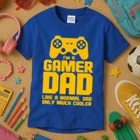 Gamer Dad Like A Normal Dad But Much Cooler Kids T-Shirt thumb 3
