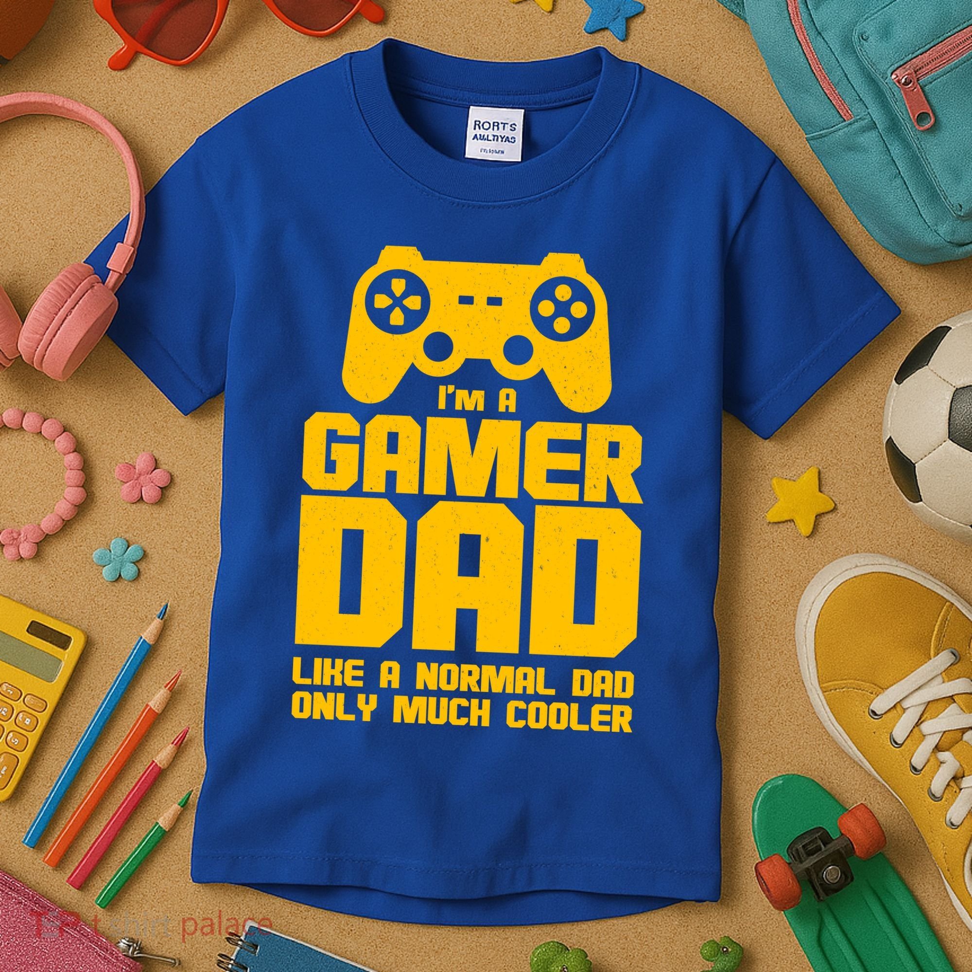 Gamer Dad Like A Normal Dad But Much Cooler Kids T-Shirt