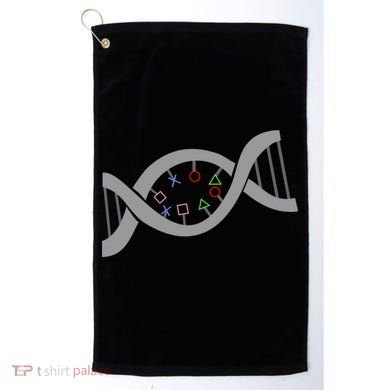 Gamer DNA Strand Golf Towel