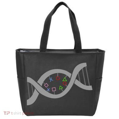 Gamer DNA Strand Tote Bag