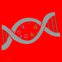 Gamer DNA Strand Santa Hat thumb 1