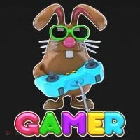 Gamer Easter Bunny Doggie Tank thumb 4