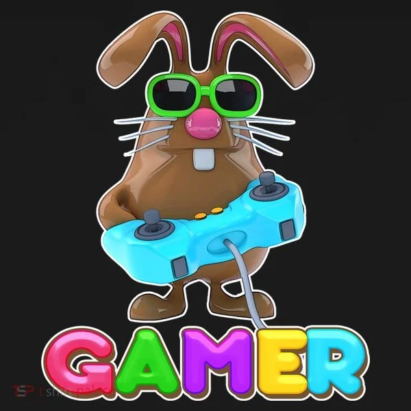 Gamer Easter Bunny Doggie Tank