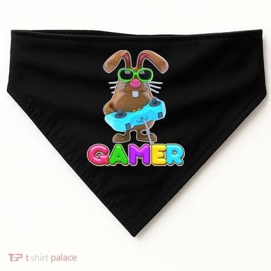 Gamer Easter Bunny USA-Made Doggie Bandana