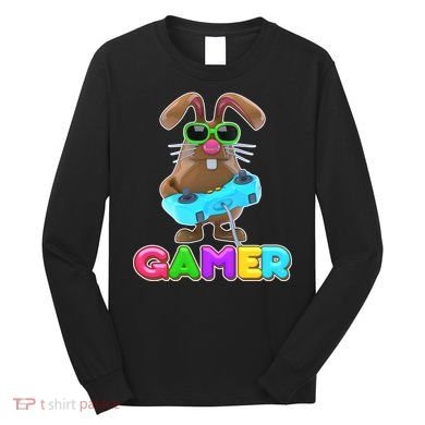 Gamer Easter Bunny Long Sleeve Shirt