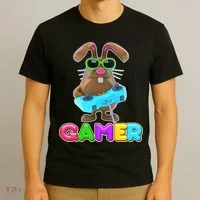 Gamer Easter Bunny T-Shirt thumb 3