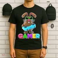 Gamer Easter Bunny T-Shirt thumb 6