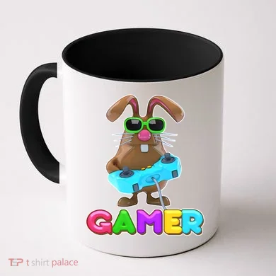 Gamer Easter Bunny Coffee Mug