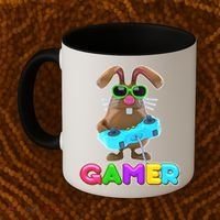 Gamer Easter Bunny Coffee Mug thumb 2