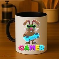Gamer Easter Bunny Coffee Mug thumb 4
