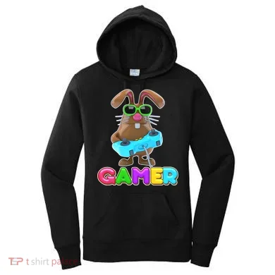Gamer Easter Bunny Women's Hoodie
