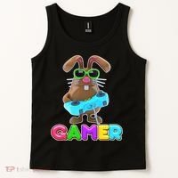 Gamer Easter Bunny Tank Top thumb 2
