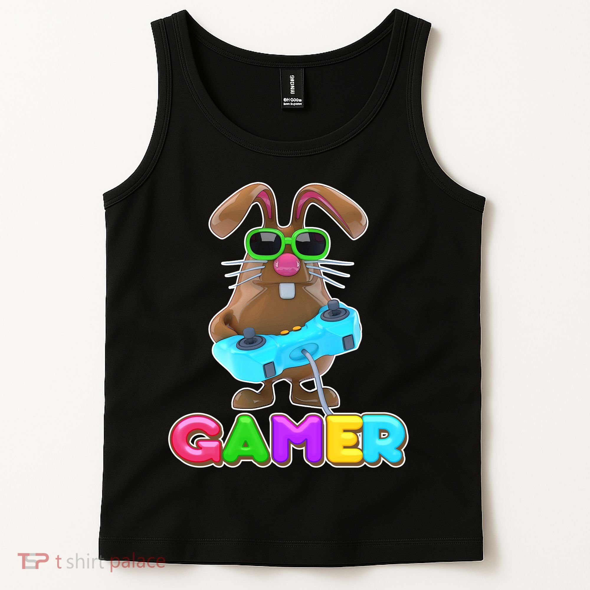 Gamer Easter Bunny Tank Top