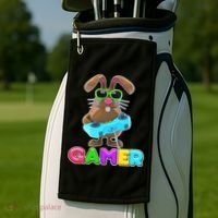 Gamer Easter Bunny Golf Towel thumb 2