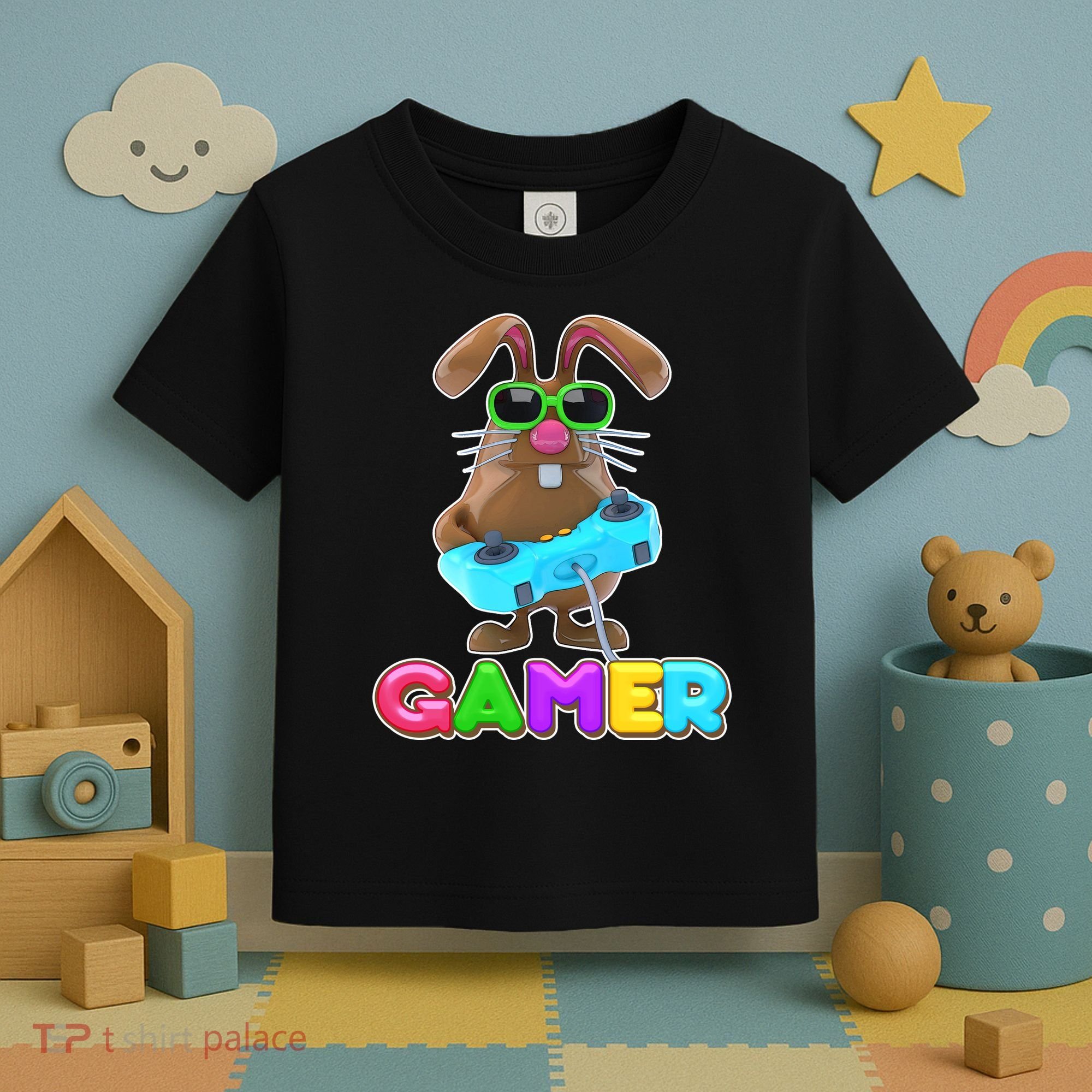 Gamer Easter Bunny Toddler T-Shirt