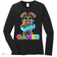 Gamer Easter Bunny Women's Long Sleeve Shirt thumb 0