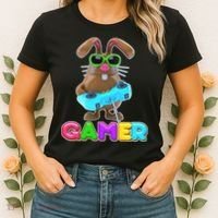 Gamer Easter Bunny Women's T-Shirt thumb 2