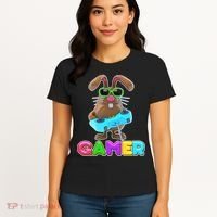 Gamer Easter Bunny Women's T-Shirt thumb 4