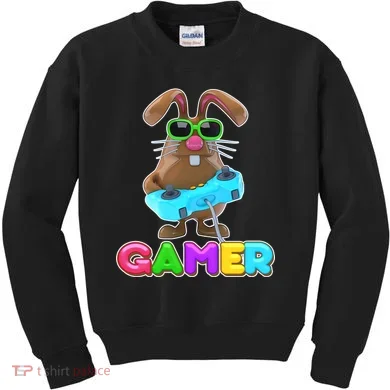 Gamer Easter Bunny Kids Sweatshirt