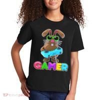 Gamer Easter Bunny Kids T-Shirt thumb 2