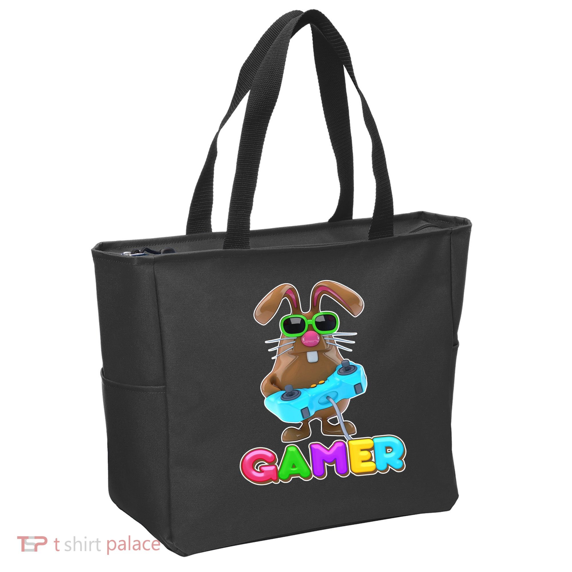 Gamer Easter Bunny Tote Bag