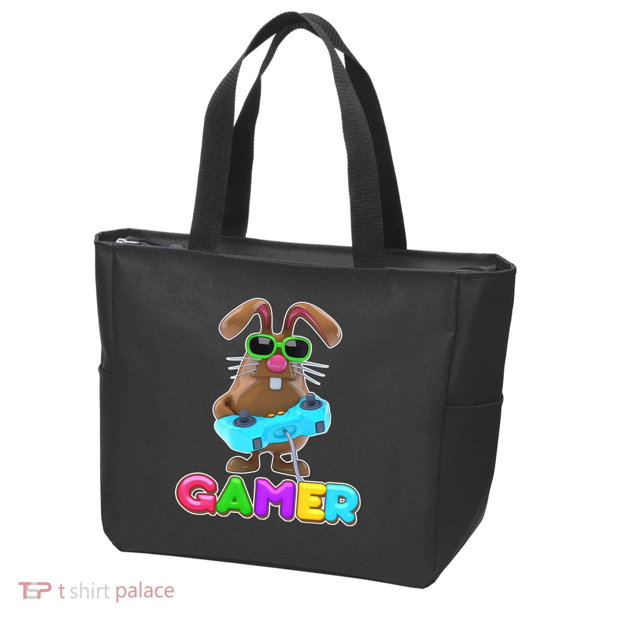 Gamer Easter Bunny Tote Bag