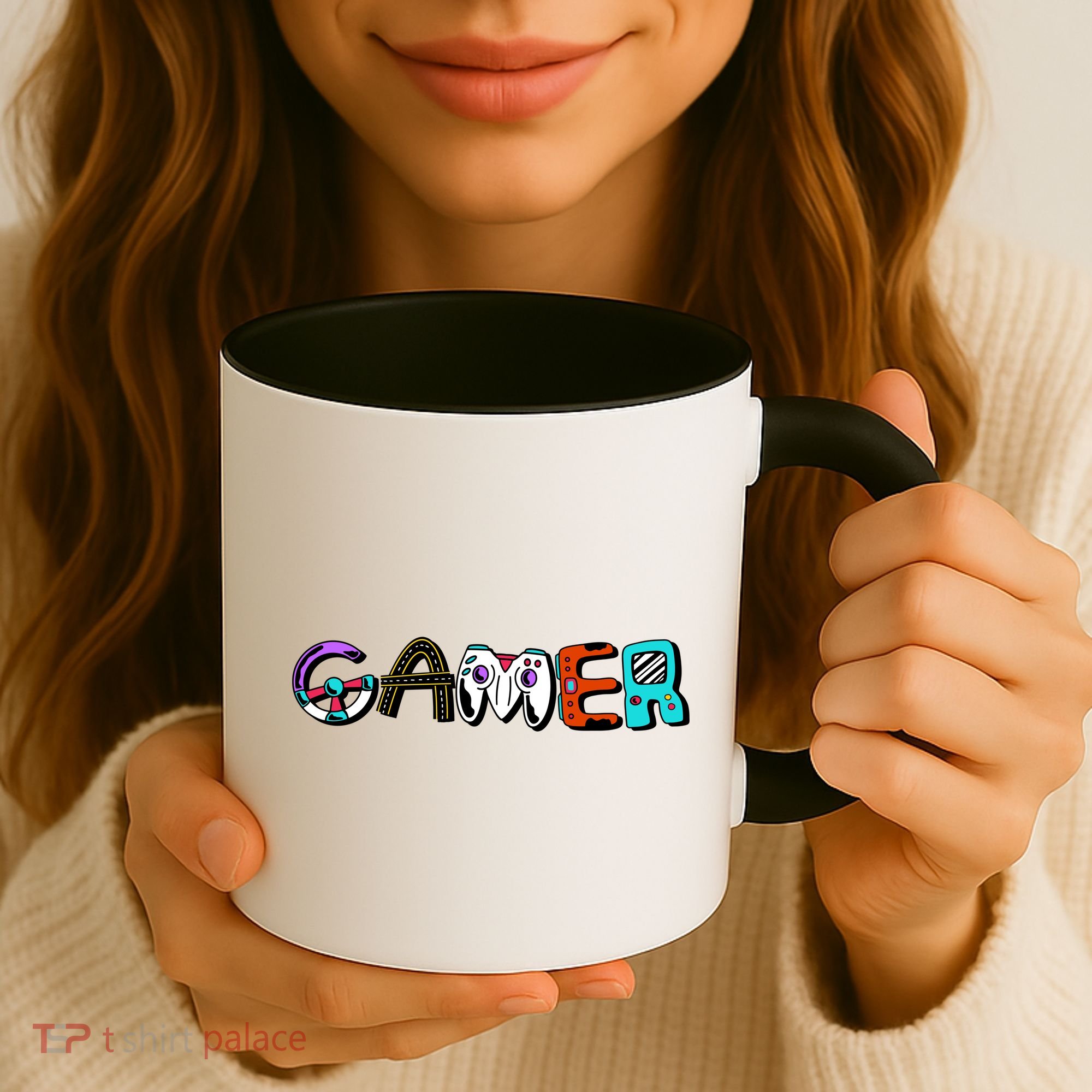 Gamer Element Lettering Coffee Mug