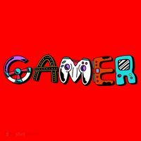 Gamer Element Lettering Santa Hat thumb 1