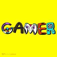 Gamer Element Lettering T-Shirt thumb 7