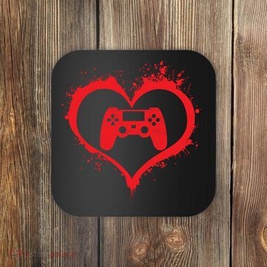 Gamer Heart Coaster