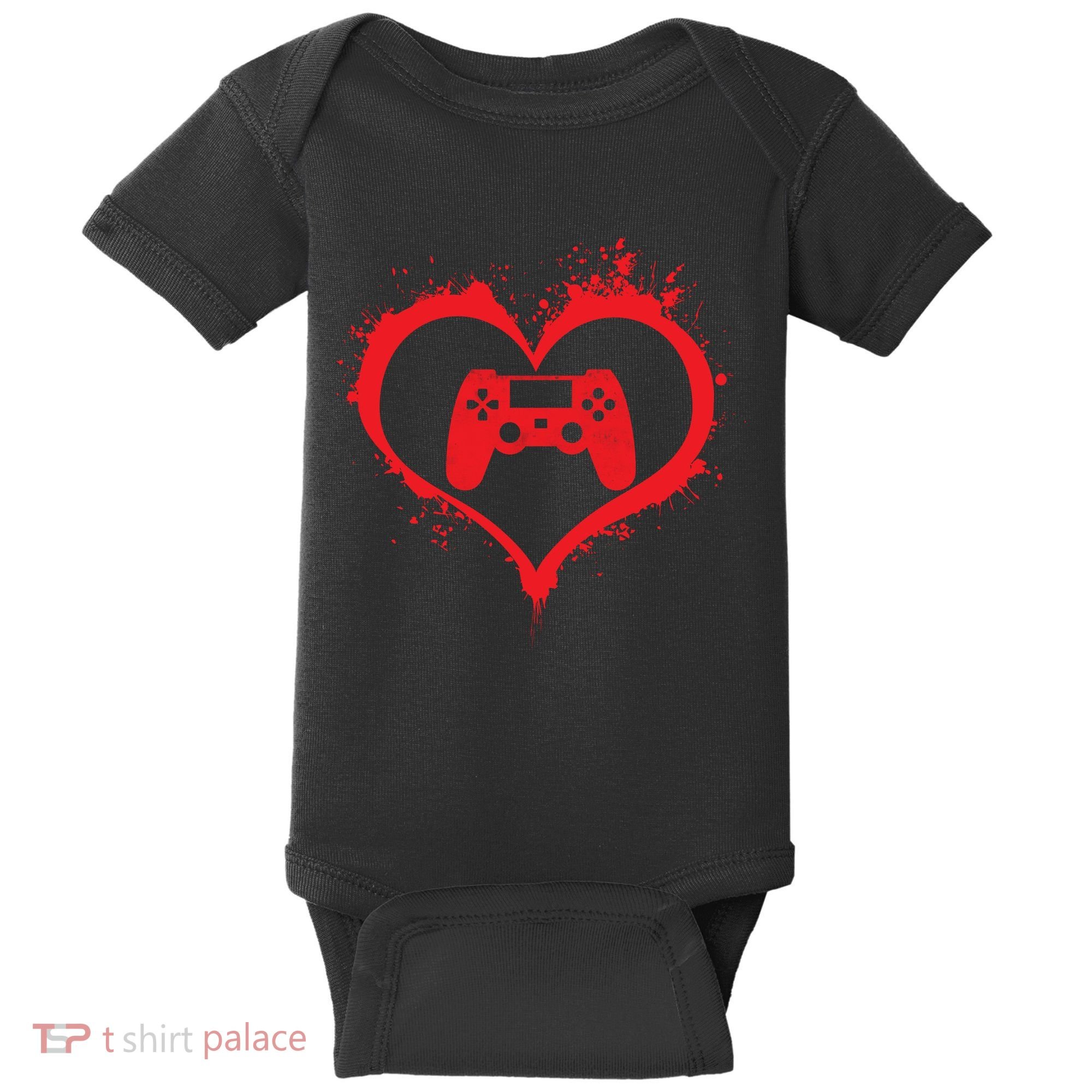 Gamer Heart Baby Bodysuit