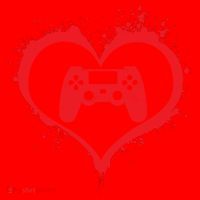 Gamer Heart Santa Hat thumb 1