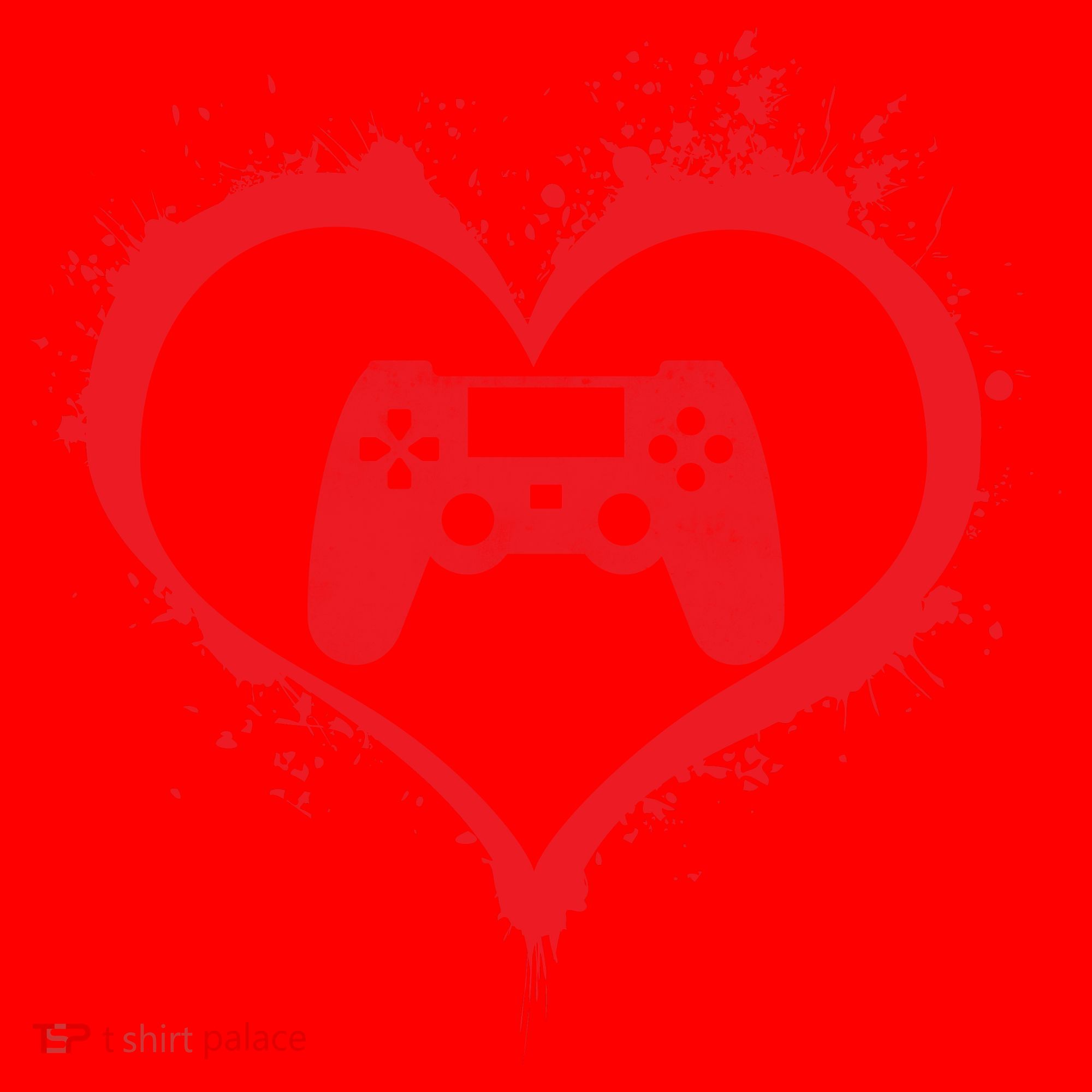 Gamer Heart Santa Hat
