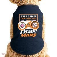 Gamer I Don't Have A Life I Have Many Doggie Tank thumb 0