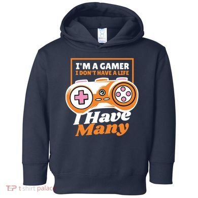Gamer I Don't Have A Life I Have Many Toddler Hoodie