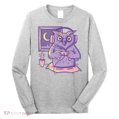 Gamer Owl Long Sleeve Shirt