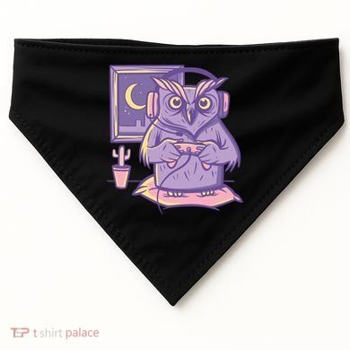 Gamer Owl USA-Made Doggie Bandana