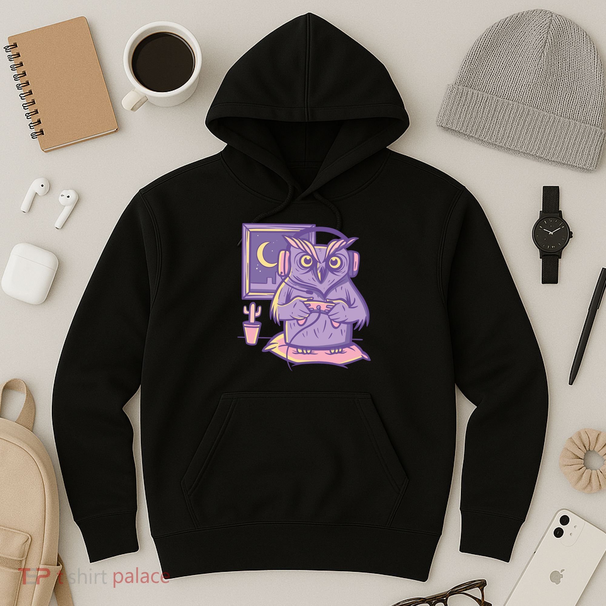 Gamer Owl Hoodie