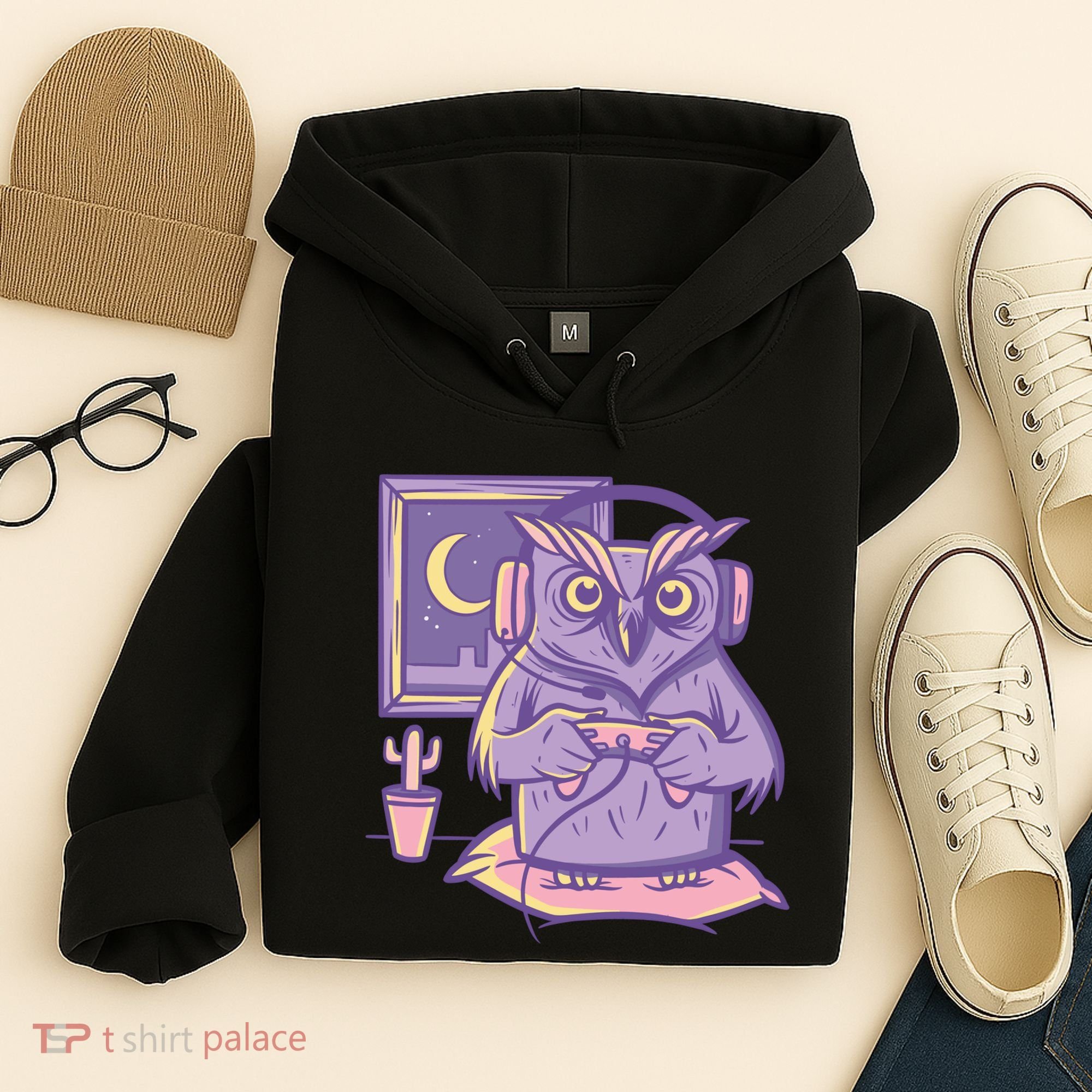 Gamer Owl Hoodie